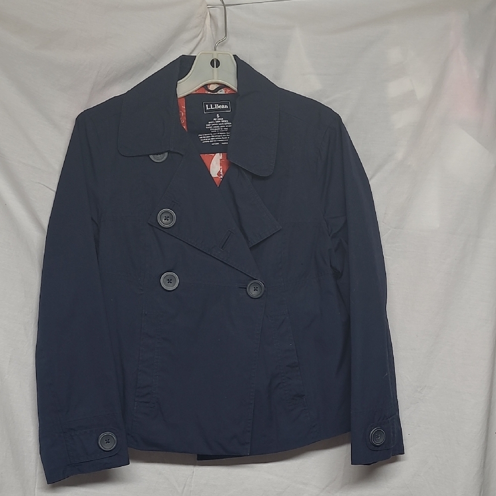 L.L. Bean Navy Double-Breasted Pea Coat